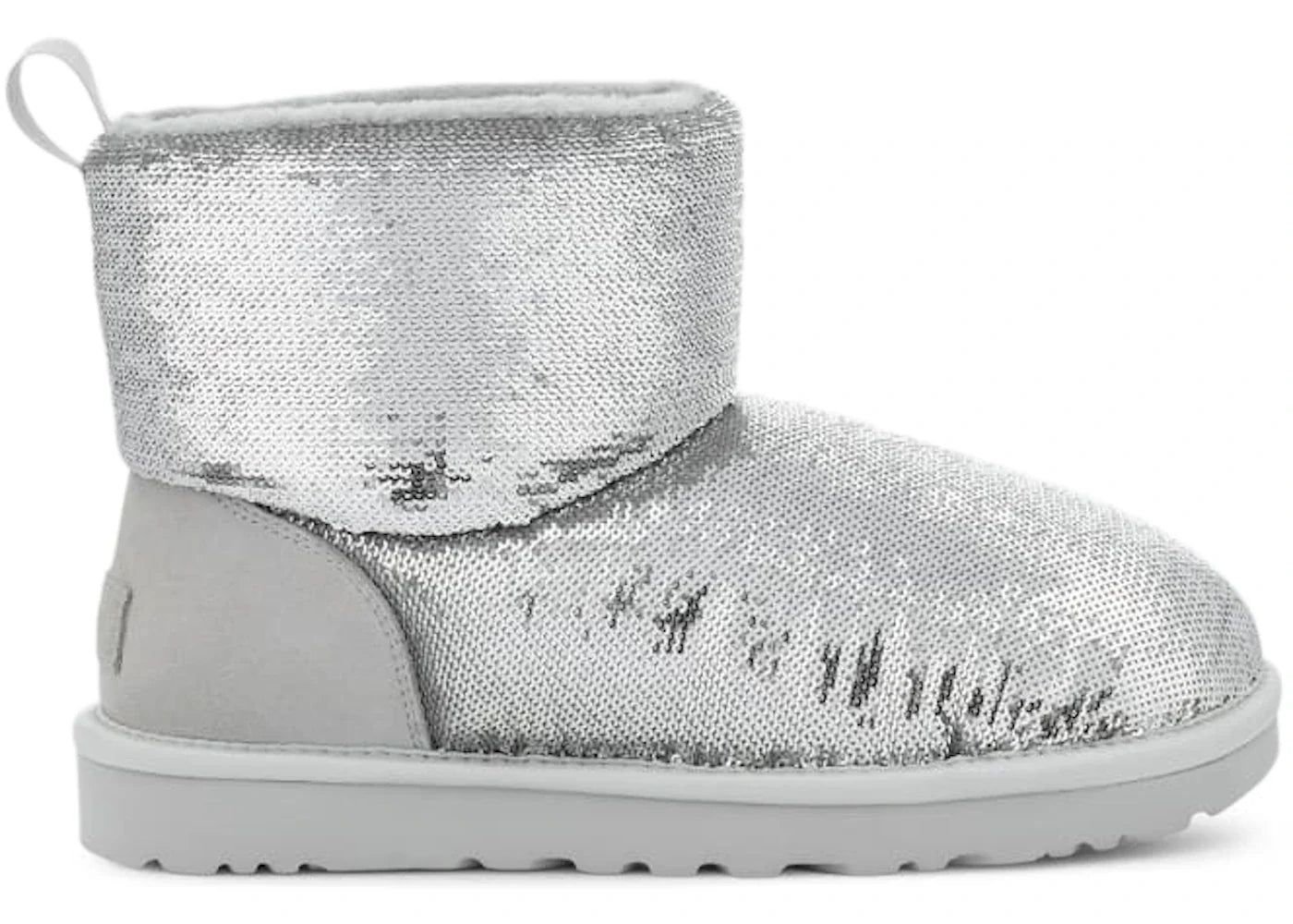 Ugg Classic Mini Boot Mirror Ball Silver Womens