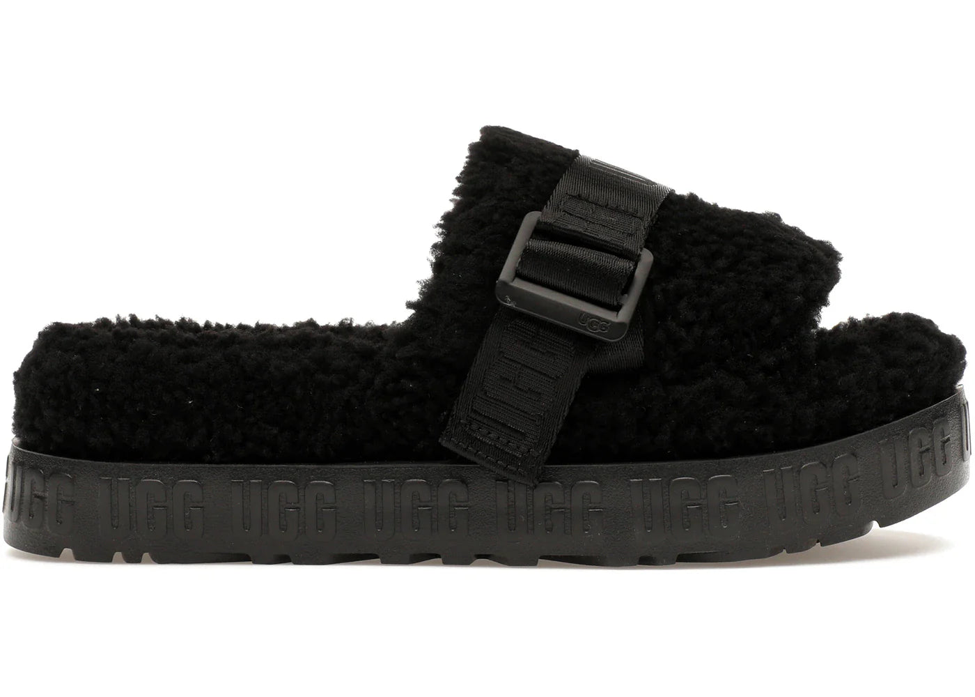 Ugg Fluffita Slide Black Womens