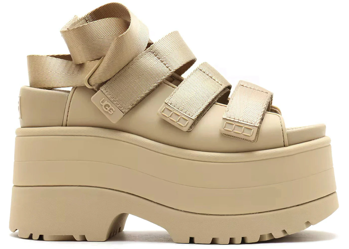 Ugg Goldenrise Platform Sandals Mustard Seed Womens