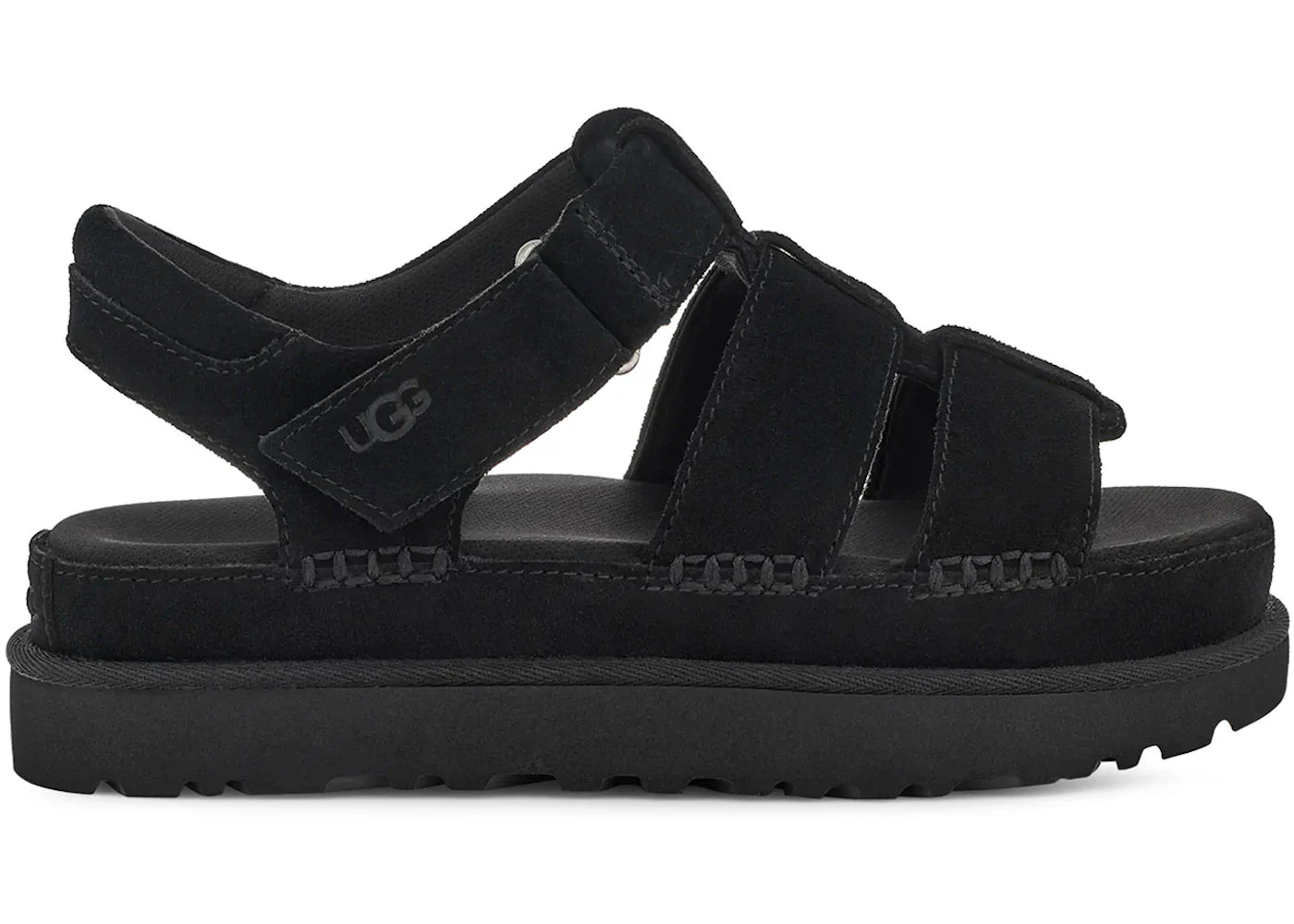 Ugg Goldenstar Strap Platform Sandal Black Womens