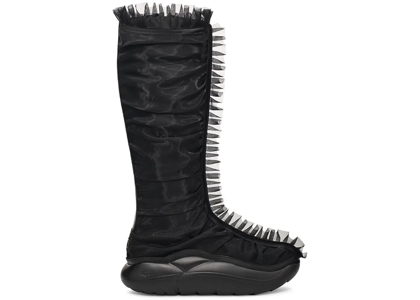 Ugg Ruffle Boot Tall Collina Strada Black Womens
