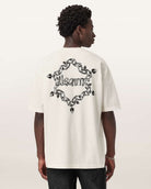 AllSaints Drip Short Sleeve Oversized T-Shirt – Chalk White