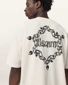 AllSaints Drip Short Sleeve Oversized T-Shirt – Chalk White