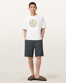 AllSaints Spun Out Boxy Short Sleeve Graphic T-Shirt – Chalk White