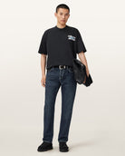 AllSaints Williams X AllSaints Pole Crew Neck T-Shirt – Washed Black
