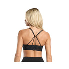 Gymshark Ruched Strappy Sports Bra Light Support Black