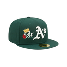 New era green Oakland athletics 59fifty Fitted Cap