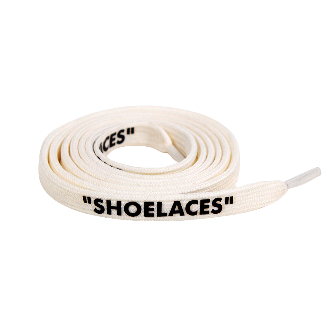 White Off-White Style "SHOELACES"