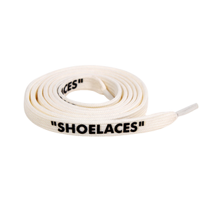 White Off-White Style "SHOELACES"