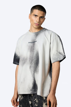 White Spray Effect 2.0 T-Shirt | Hand Spray Painted Design