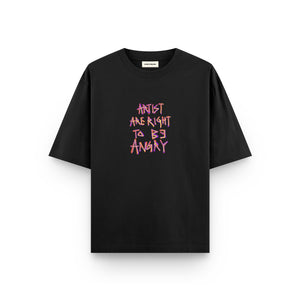 Agony // Black Oversized Unisex T-shirt