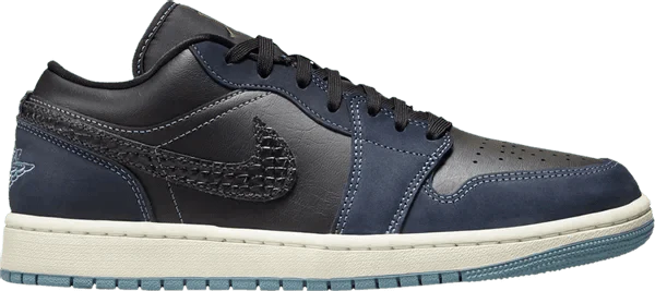 Air Jordan 1 Low SE "Black Dark Obsidian" - Dawntown