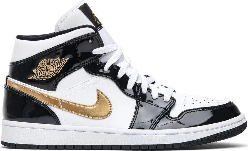 Air Jordan 1 Mid Patent SE "Black Gold" - Dawntown