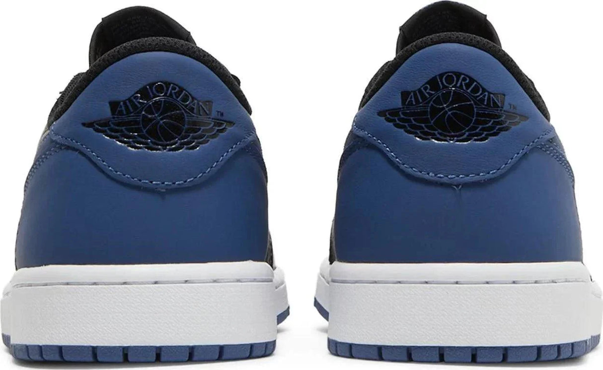 Navy blue low top jordans shop