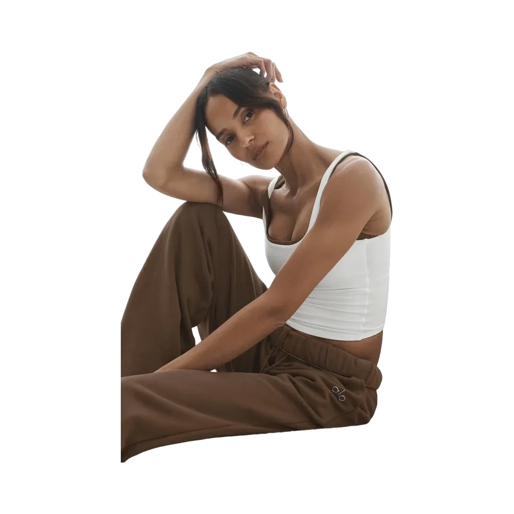 Alo Accolade Straight Leg Sweatpant 'Java Brown'