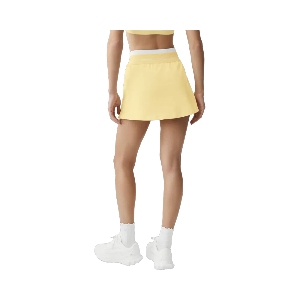 Alo Airbrush Better Together Tennis Skirt 'Warm Butter/White'