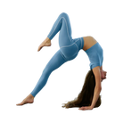 Alo Airbrush High-Waist 7/8 Heart Throb Legging 'California Blue/White'