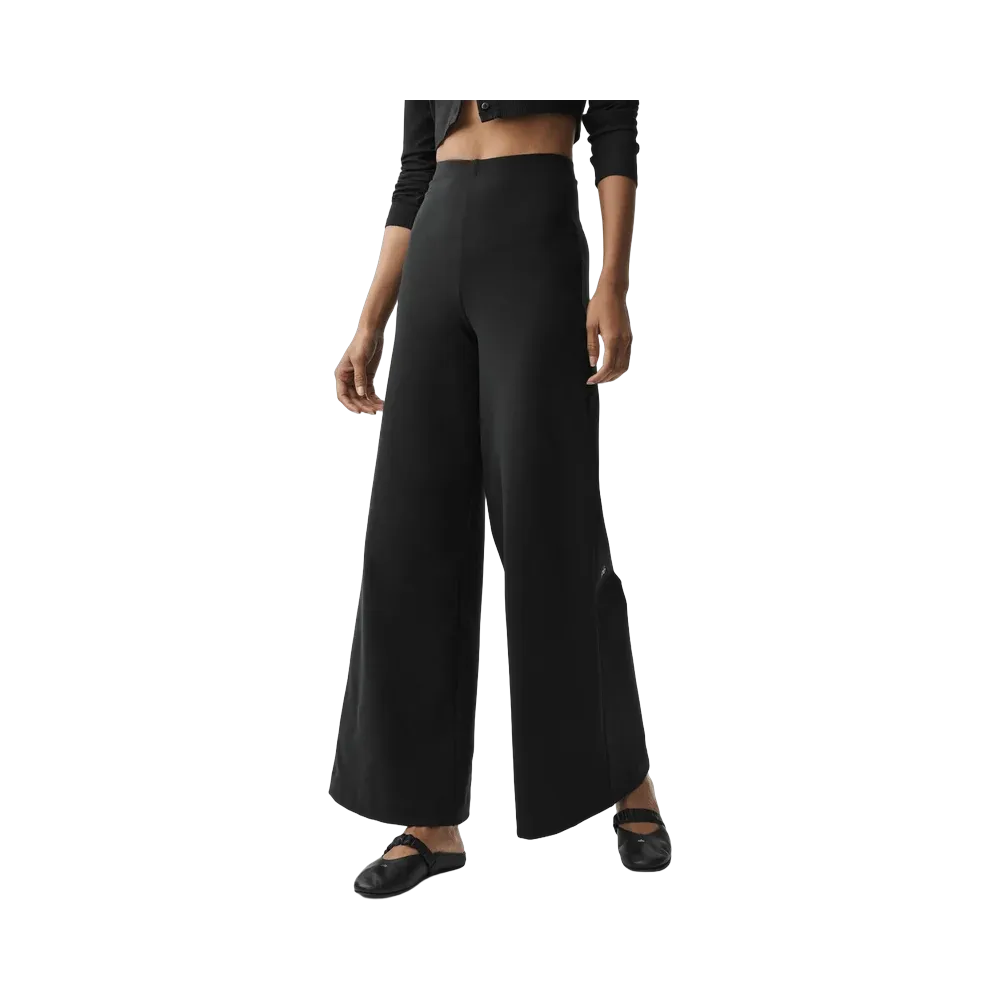 Alo Airbrush High-Waist Wide Leg Pant (Long) 'Black'