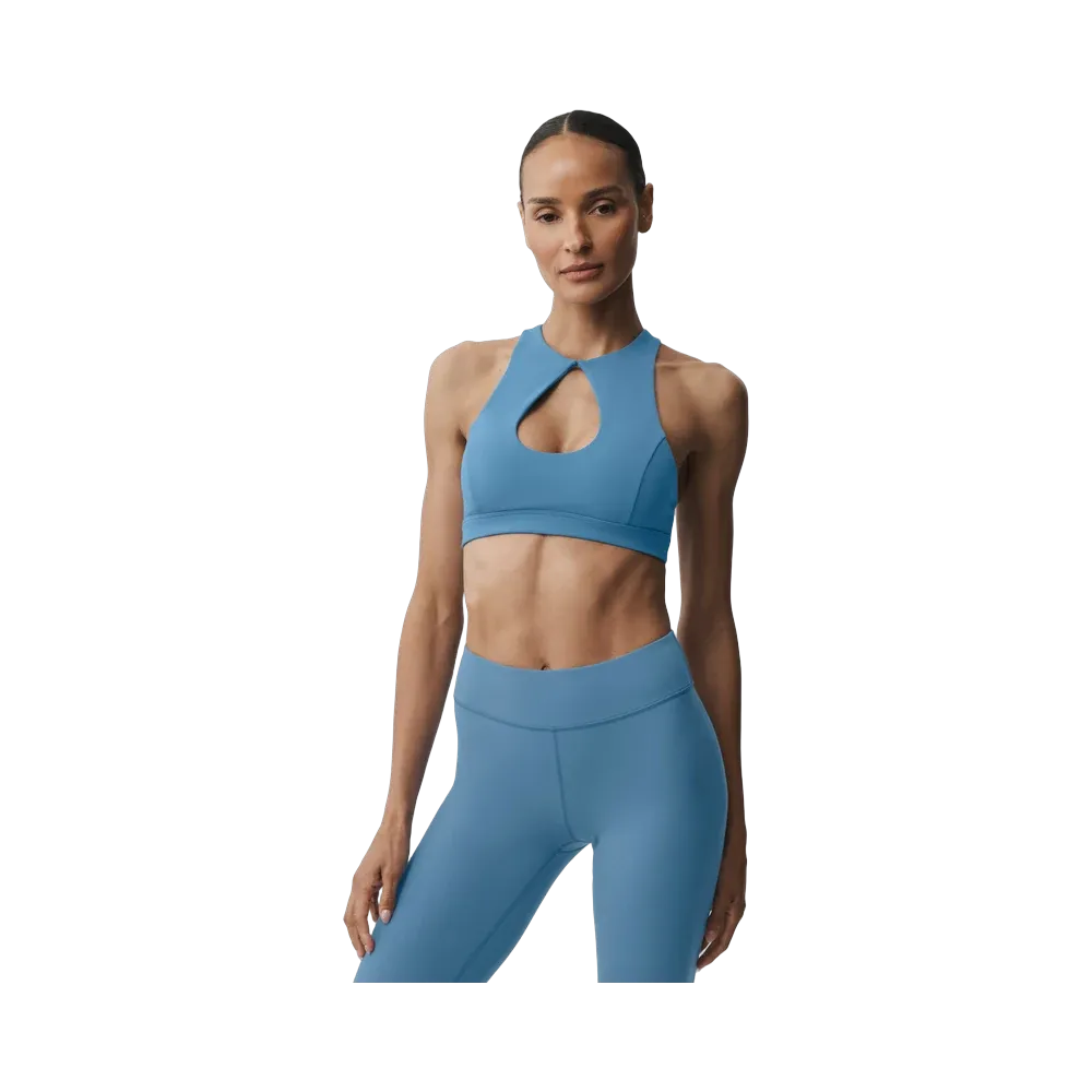 Alo Airbrush Lock In Bra 'California Blue'