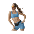 Alo Airlift Advantage Racerback Bra 'California Blue'