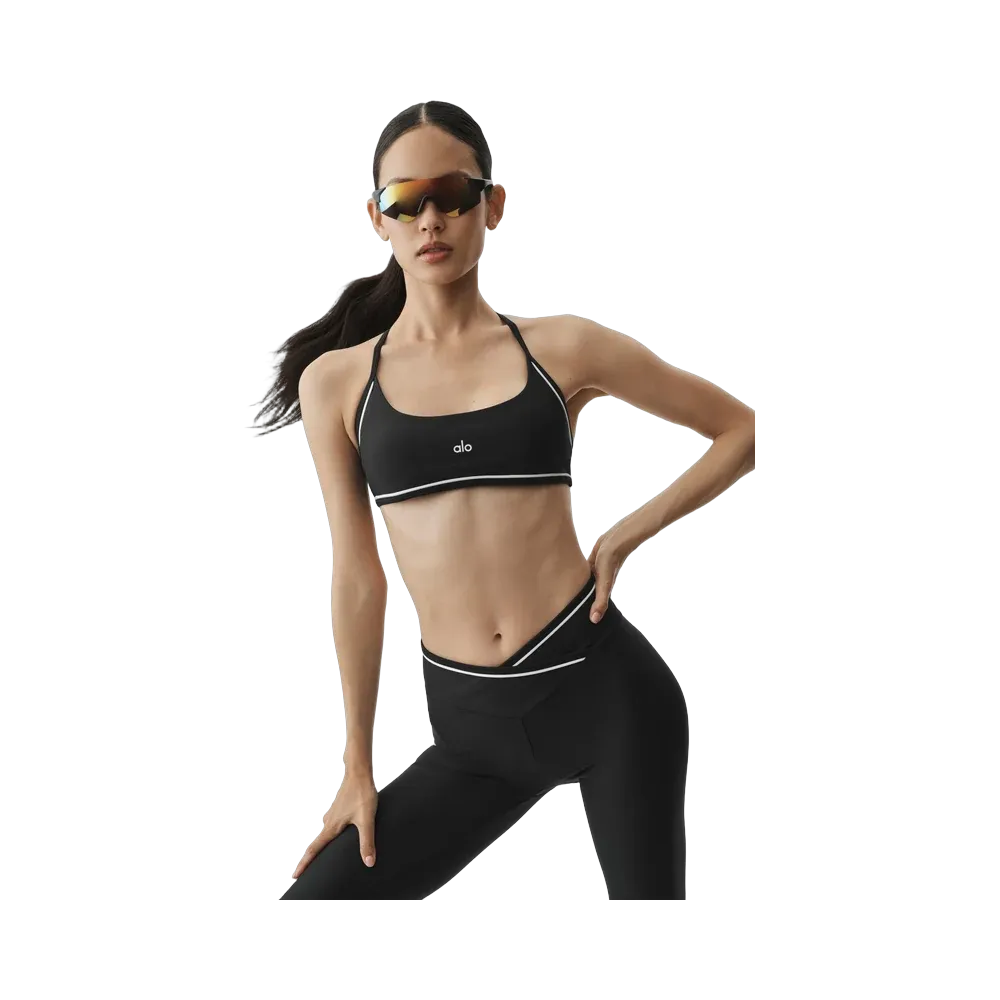 Alo Airlift Trifecta Bra 'Black/White'