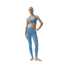 Alo ALO Softsculpt Feel The Heat Halter Bra 'California Blue'