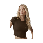 Alo Cropped Timeless Tee 'Espresso'