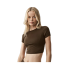 Alo Cropped Timeless Tee 'Espresso'