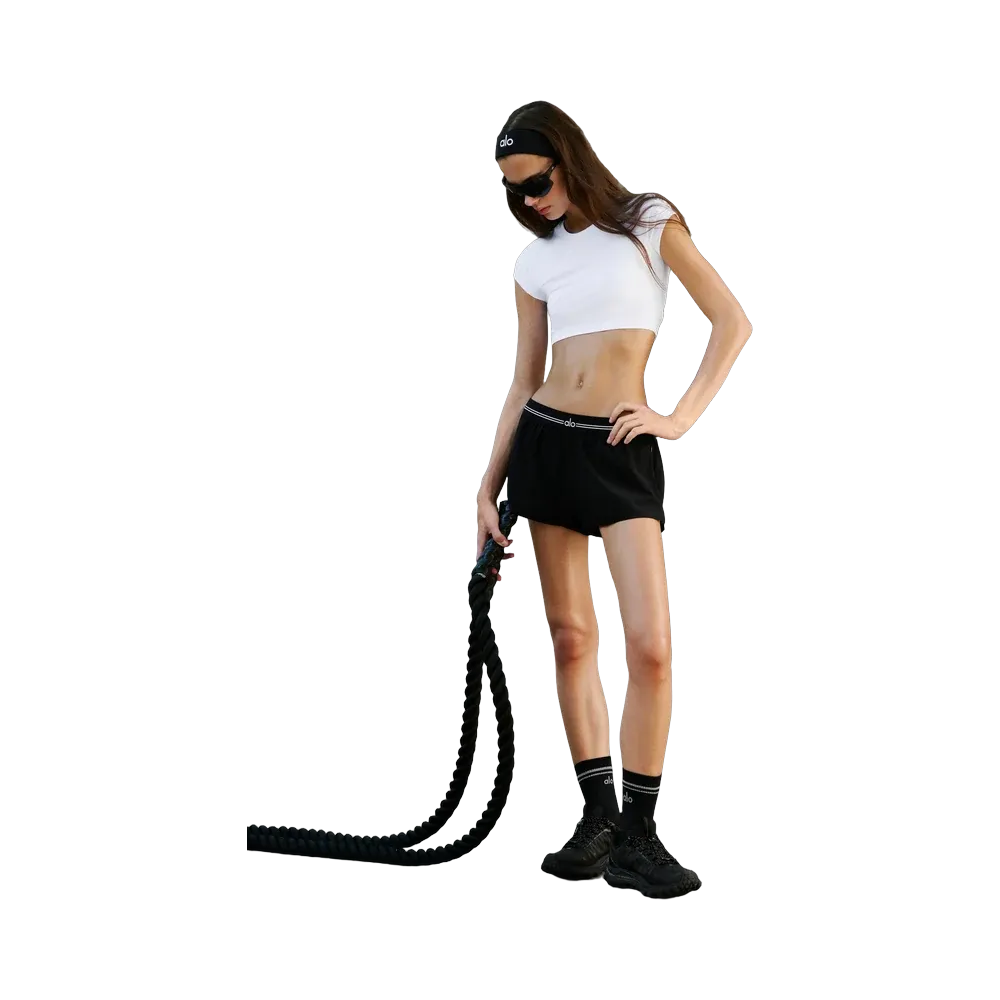 Alo Full Stride Micro Running Short 'Black'