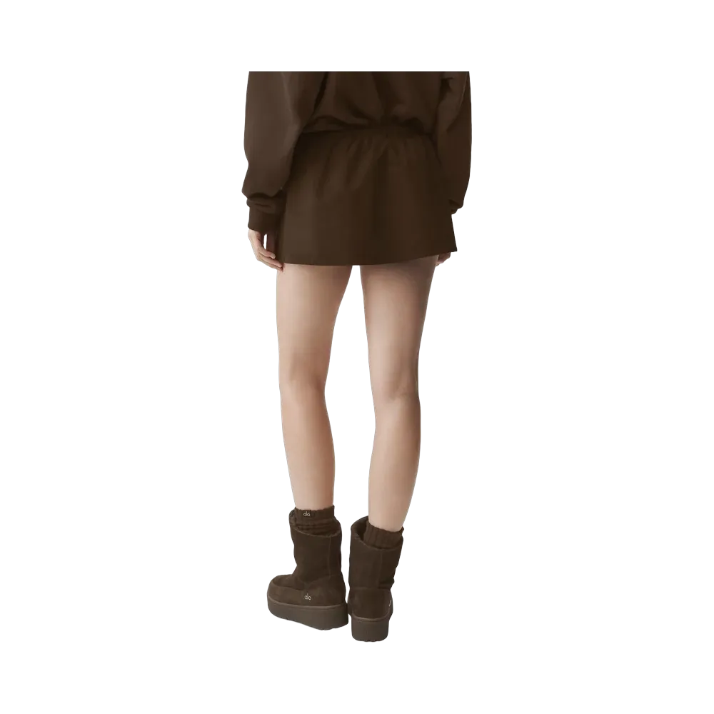 Alo Low-Rise Best Bet Skirt 'Espresso'
