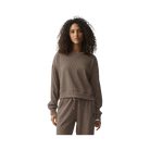 Alo Muse Crew Neck Pullover 'Java Brown Heather'
