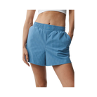 Alo Pinstripe Daylight Boxer Short 'California Blue/White'