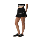 Alo Scholar Knit High-Waist My Serve Tennis Skirt 'Black/White'
