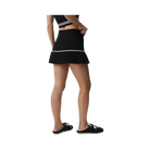 Alo Scholar Knit High-Waist My Serve Tennis Skirt 'Black/White'