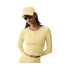 Alo Seamless Ribbed Favorite Jacket 'Warm Butter'
