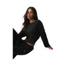 Alo Semi Sheer High-Waist Oasis Wide Leg Pant (Regular) 'Black'