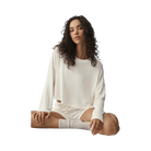 Alo Semi-Sheer Oasis Boxy Long Sleeve 'Ivory'