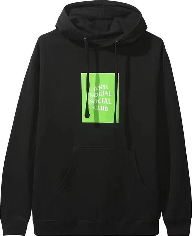 Anti Social Social Club Box Logo Hoodie "Black" - Dawntown