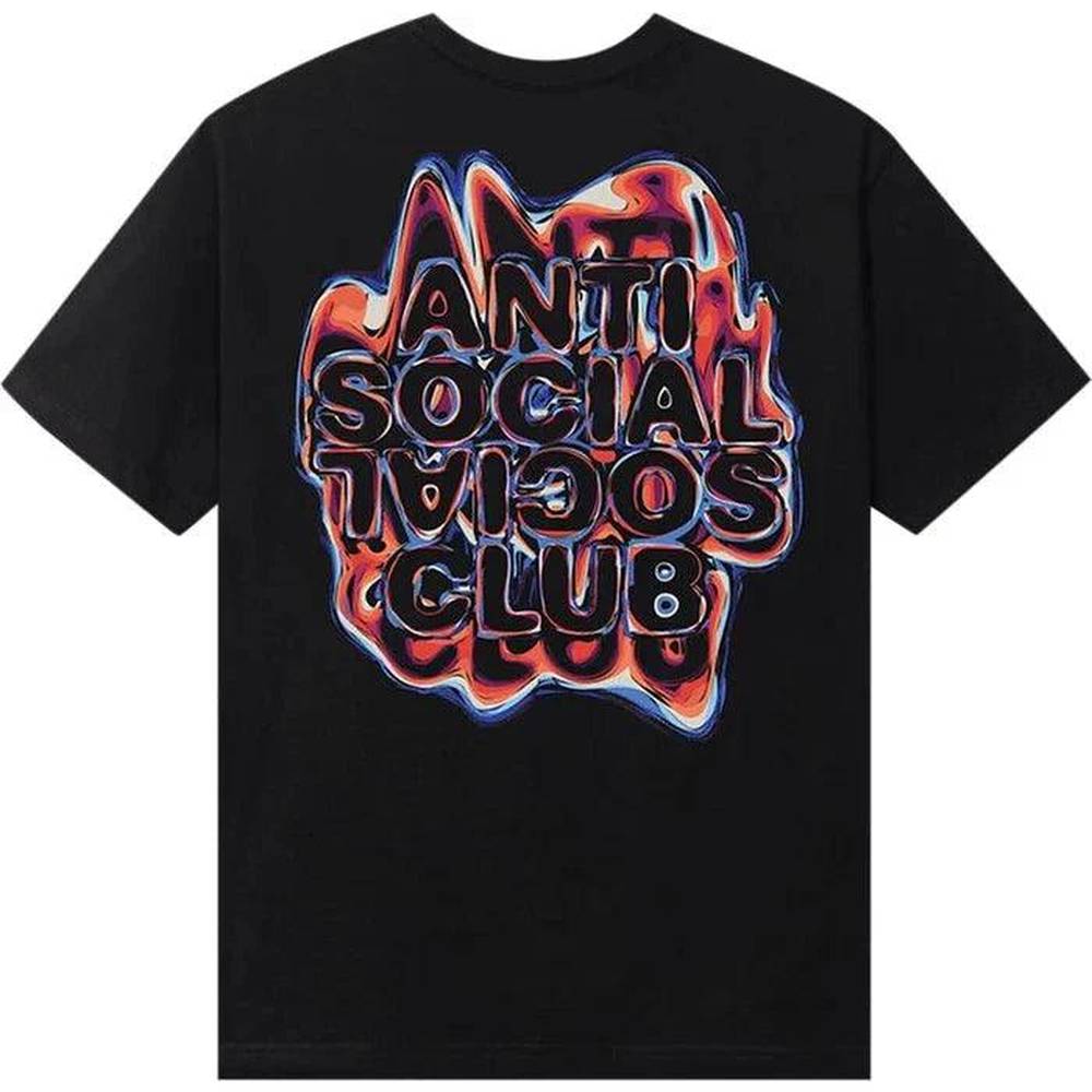Anti Social Social Club Oil Spill Tee 'Black' - Dawntown