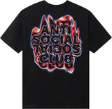 Anti Social Social Club Oil Spill Tee 'Black' - Dawntown