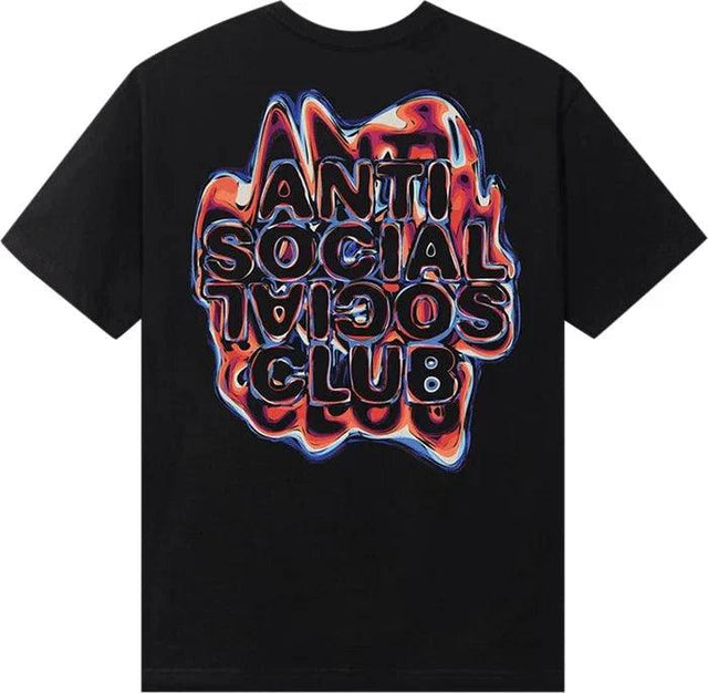 Anti Social Social Club Oil Spill Tee 'Black' - Dawntown