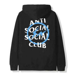 Anti Social Social Club x Fragment Bolt Hoodie 'Blue' - Dawntown