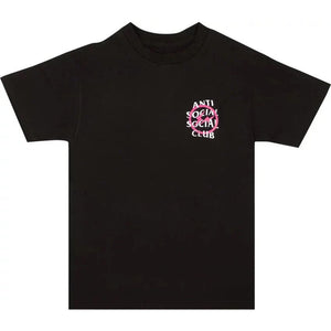 Anti Social Social Club x Fragment Design Pink Bolt Tee 'Black' - Dawntown