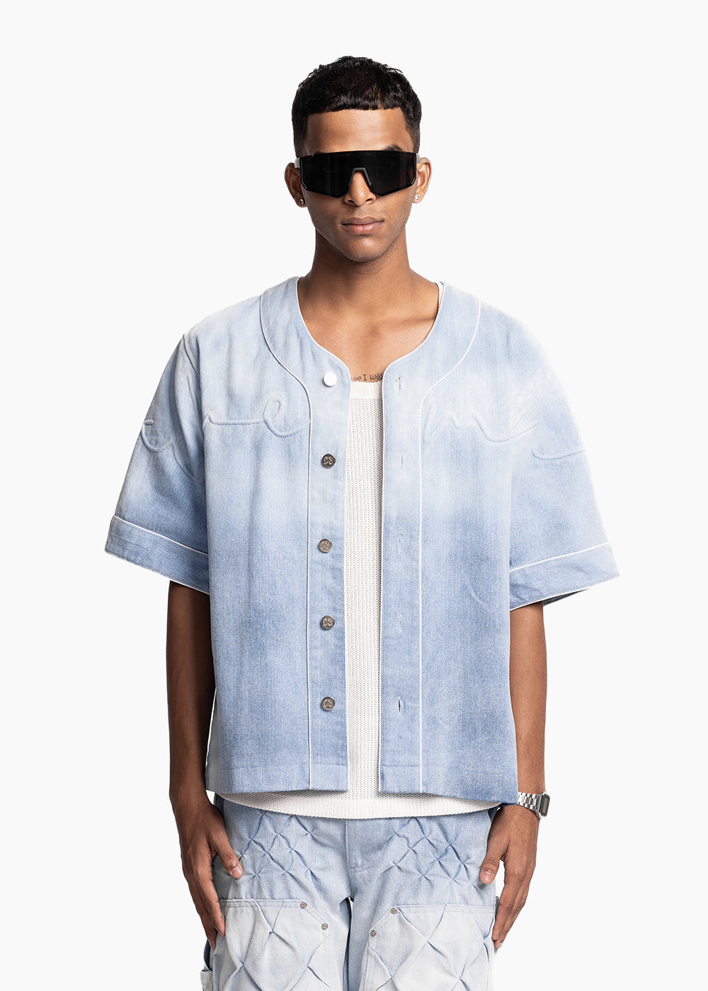 EVEMEN CORDED SHIRT - WASHED BLUE