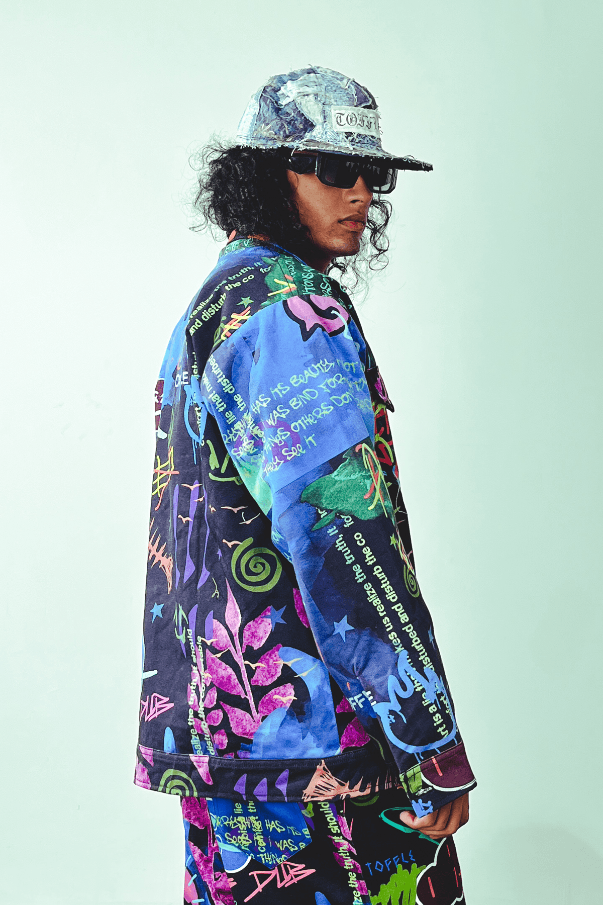 Graffiti Black Jacket - dawntown