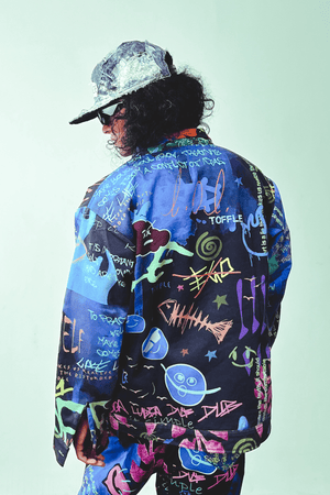 Graffiti Black Jacket - dawntown