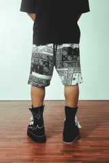 Paisley Black Shorts - dawntown