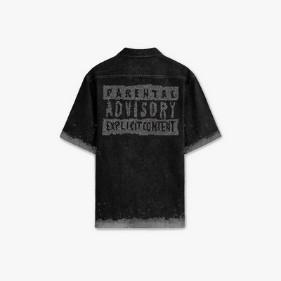BLACK ADVISORY DENIM SHIRT