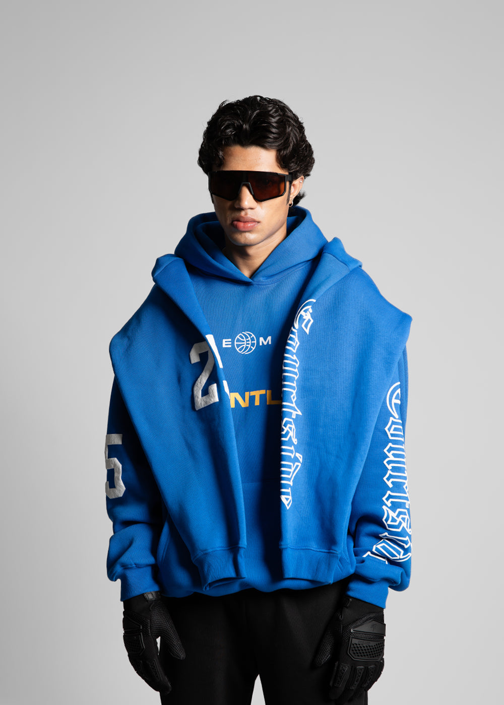 EVEMEN COURTSIDE HOODIE - COBALT BLU