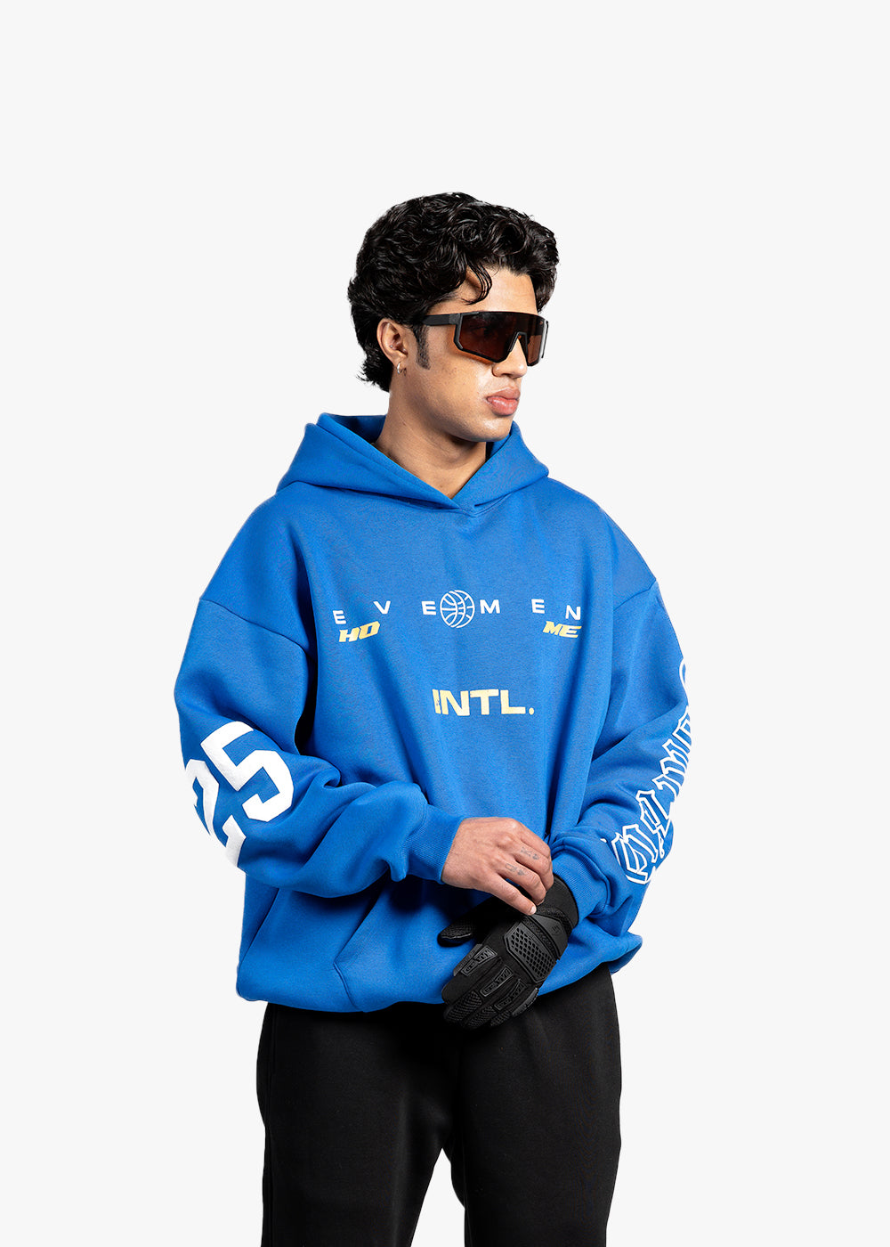 EVEMEN COURTSIDE HOODIE - COBALT BLU